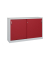 Schiebet&uuml;renschrank Acurado-2000 214600S10123, abschlie&szlig;bar, 2x2 OH, lichtgrau/rubinrot, 160x100x40cm (BxHxT)