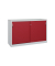 Schiebet&uuml;renschrank Acurado-2000 215600S10092, abschlie&szlig;bar, 2x2 OH, lichtgrau/rubinrot, 160x100x50cm (BxHxT)