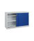 Schiebet&uuml;renschrank Acurado-2000 215600S10093, abschlie&szlig;bar, 2x2 OH, lichtgrau/enzianblau, 160x100x50cm (BxHxT)