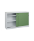 Schiebet&uuml;renschrank Acurado-2000 214600S10209, abschlie&szlig;bar, 2x2 OH, lichtgrau/resedagr&uuml;n, 160x100x40cm (BxHxT)