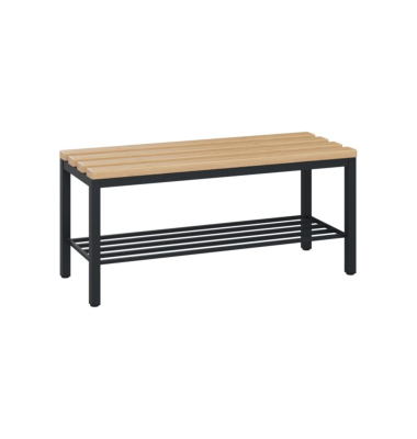 C+P Umkleidebank Schuhrost 420x1000x353mm sgr