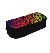 Sch&uuml;leretui klein Neon Safari Leopard