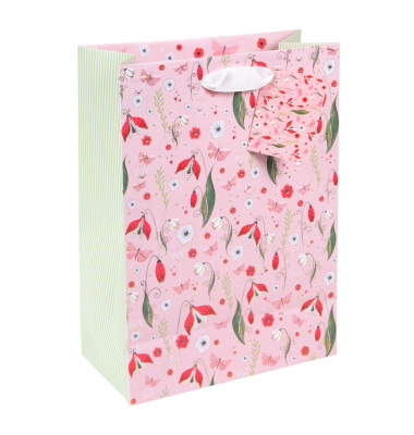 Geschenktragetasche Secret Garden pink