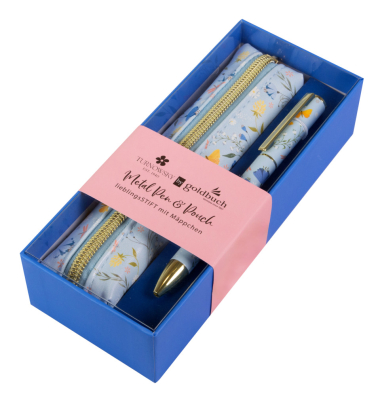 Schreibger&auml;teset Secret Garden blue