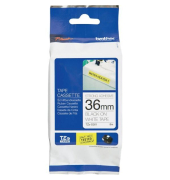 Schriftbandkassette Brother 36mm wei&szlig;/schwarz TZES261