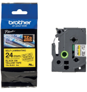 Farbband P-Touch, 24 mm 8 m, schwarz auf&nbsp;gelb, selbstlaminierend