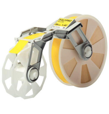 Bandkassette gelb MC-PP2YE 38mmx300m, Plastikband,f. Tape Creator TP-M5000N