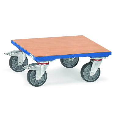 Kistenroller 500x500 Holz 400kg TPE-Reifen