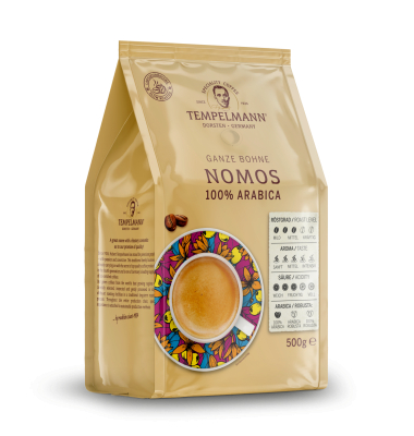 Kaffee Nomos 120246, 500g, ganze Bohnen im Beutel