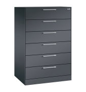 C+P Karteischrank Asisto A5 quer sgr/sgr