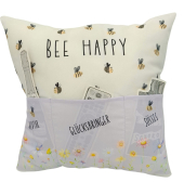 Kissen mit F&auml;cher Biene Bee Happy