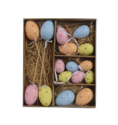 Oster-Deko Eier-Set Pastell 16tlg