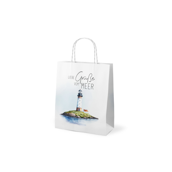 12 Stück LA VIDA Geschenktasche 991863, Leuchtturm, 200mm x 240mm 4027268361618 LA VIDA