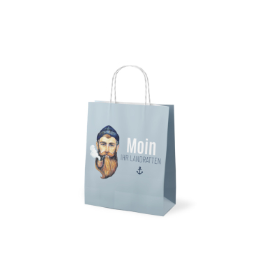 Geschenktasche 991864 F&uuml;r Dich, allgemein, mit Tragekordel, Seemann, 20cm x 24cm