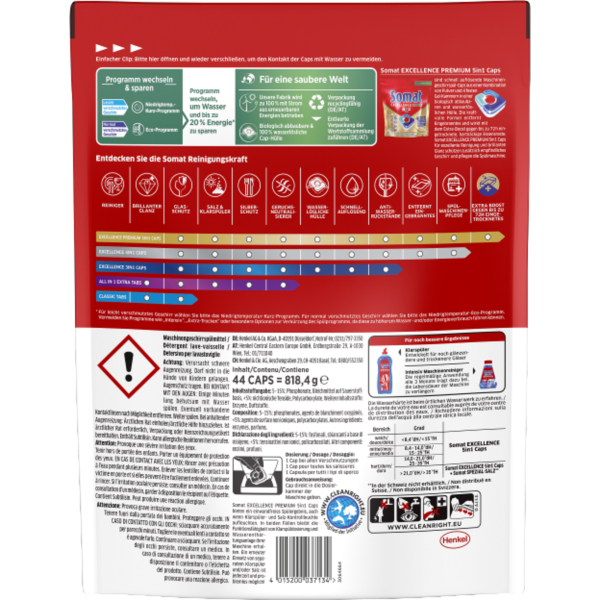 4015200037134 - Spülmaschinentabs Excellence Premium 5in1 44St 4015200037134 44 Stück