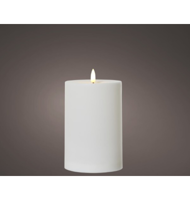 LED-Kerze 891949 ohne wei&szlig; 10x17,5cm (&Oslash;xH) 650 h Brenndauer