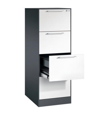 C+P H&auml;ngeregistraturschrank Asisto A4 1bahnig sgr/rws
