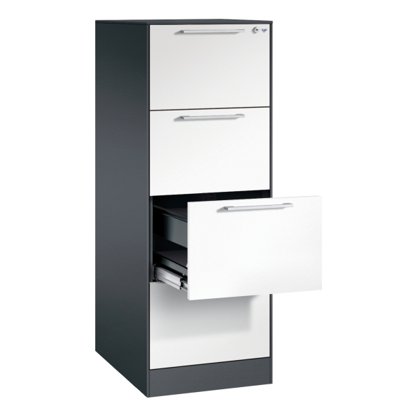 4064615351229 - C+P Hängeregistraturschrank Asisto A4 1bahnig sgr rws 4064615351229 CP-Möbel