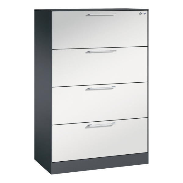 4064615370862 - C+P Hängeregistraturschrank Asisto A4 2bahnig sgr lgr 4064615370862 CP-Möbel