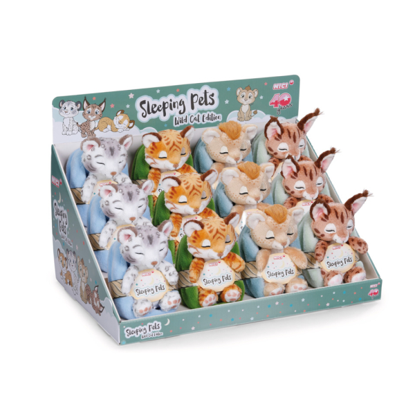 NICI Kuscheltier Sleeping Pets Wild Cat Editi 4012390628708 NICI