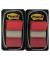 Haftmarker 680-RD2, Index Standard, 25x43mm, rot, ohne, rechteckig