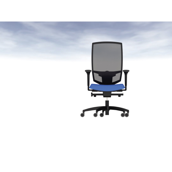 4003969118478 - Drehstuhl Armlehne Universalrollen Netz azurblau 4003969118478 Soennecken