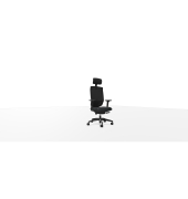 B&uuml;rodrehstuhl @Just evo mesh, schwarz / schwarz, mit verstellbaren Armlehnen, bis 150kg, mit Kopfst&uuml;tze