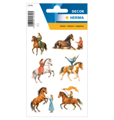 Schmucketikett Decor Pferdeshow