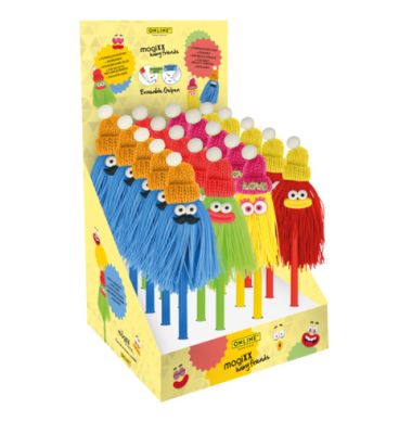 Gelschreiber Hairy Friends sortiert