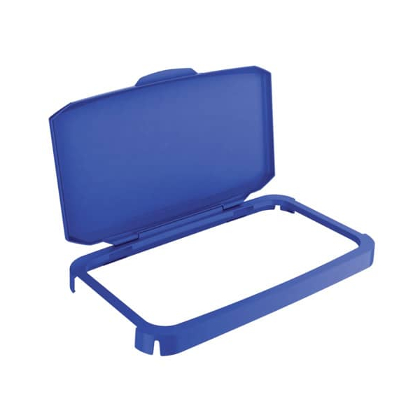Durable Deckel m. Klappe für Abfallbehälter blau 4005546108957 Durable