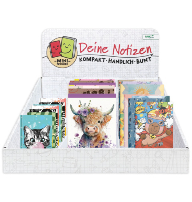 Notizbuch 46851, Mini Freunde, mehrfarbig, Mini, sortiert