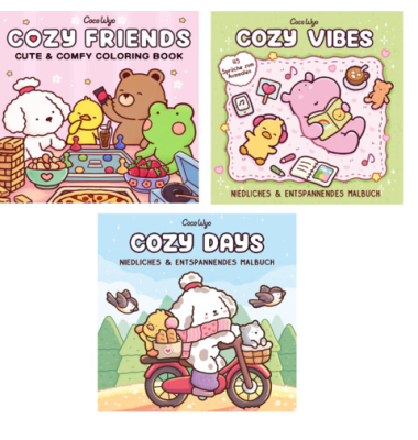 Malbuch Set 3 Titel sortiert