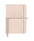 Notizbuch 46846, Vegan, beige, A5, kariert, 75g, 96 Blatt / 192 Seiten