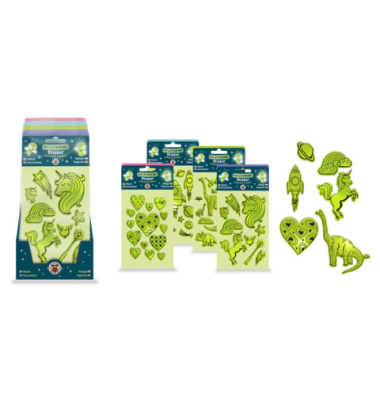 Sticker reflektierend sortiert