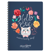Notizbuch 82102, Forever Young, mehrfarbig, A4, kariert, 90g, 60 Blatt / 120 Seiten