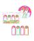 Haftnotizen 968142, 22x58mm, bunt, Blumen, Libellen