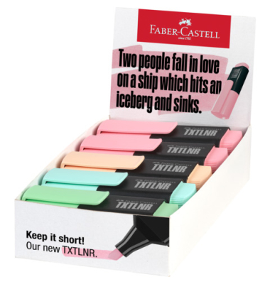 Textmarker TXTLNR Pastell A sortiert