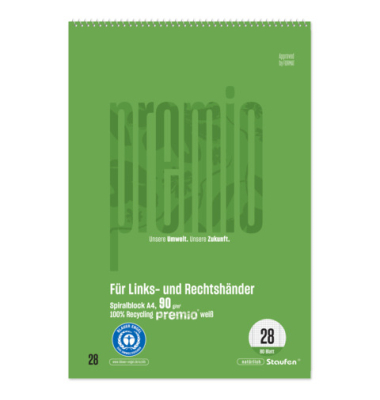 Spiralblock A4 80BL Lin28 5mm liniert