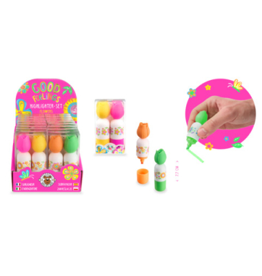 Textmarker 2ST Blume sortiert