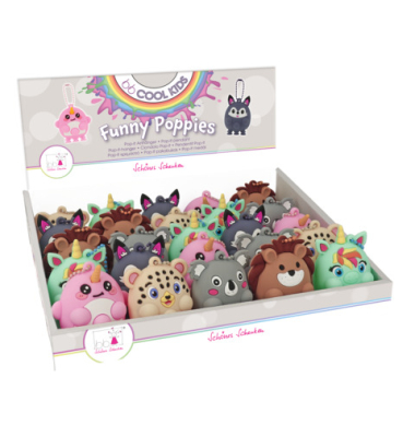 Quetschfigur Funny Poppies sortiert