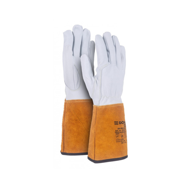 Donau Schutzhandschuhe, weiß/gold, Größe XXL 5901498133704 Donau
