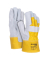 Arbeitshandschuhe, Leder, grau/gelb, Gr&ouml;&szlig;e XL