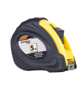 Rollmeter Metallband 5Meter schwarzgelb
