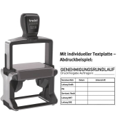 Selbstf&auml;rbestempel mit Platte