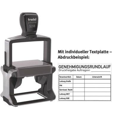 Selbstf&auml;rbestempel mit Platte