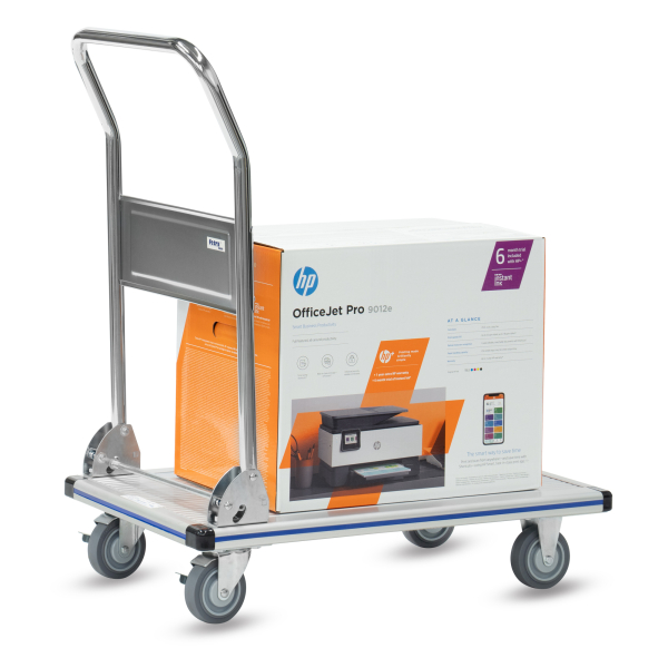 4017976031200 - Fetra - Alu-Plattformwagen mit klappbarem Rohrschiebebügel