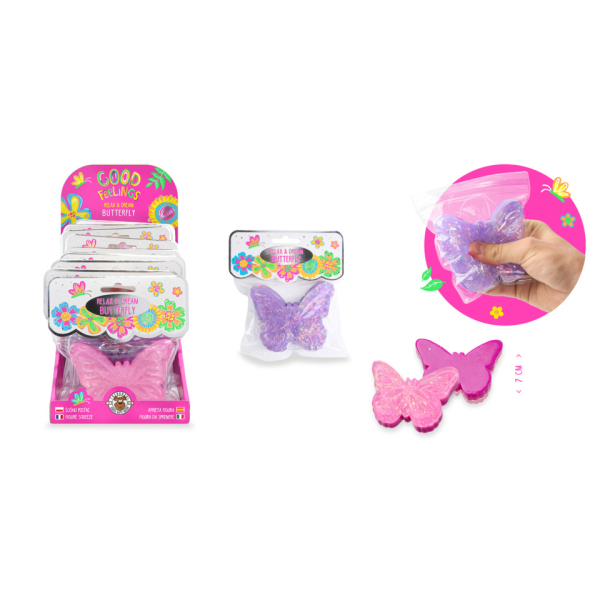 12 Stück Trendhaus Quetschfigur Schmetterling sortiert 4032722968159 Trendhaus