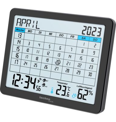 Digitalkalender WT 2600, WT 2600, 1 Monat / 1 Seite, 17,2x14x2,5cm, Jahresunabh&auml;ngig