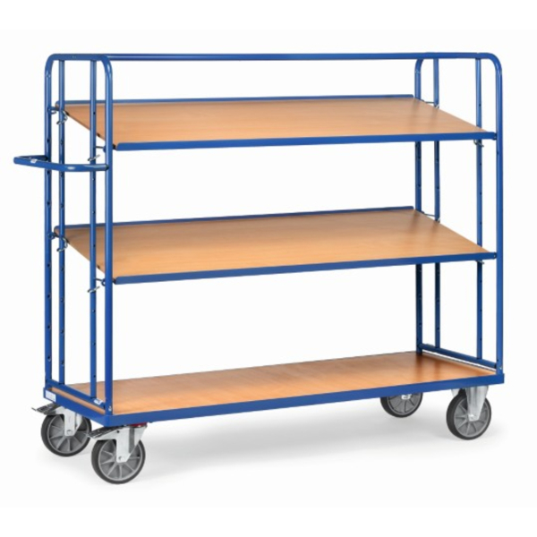 4017976042961 - Fetra 4296 Etagenwagen Stahl pulverbeschichtet Traglast (max) 400 kg Brillantblau (RAL 5007)