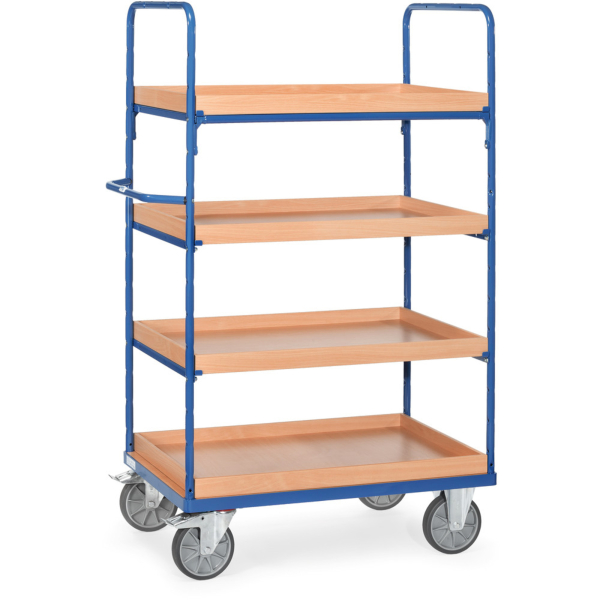 4017976083216 - Fetra 8321 Etagenwagen Stahl pulverbeschichtet Traglast (max) 500 kg Brillantblau (RAL 5007)